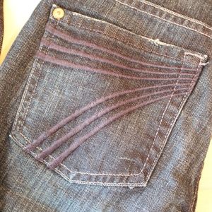 7 For All ManKind dojo Jeans Size 25 Distressed
